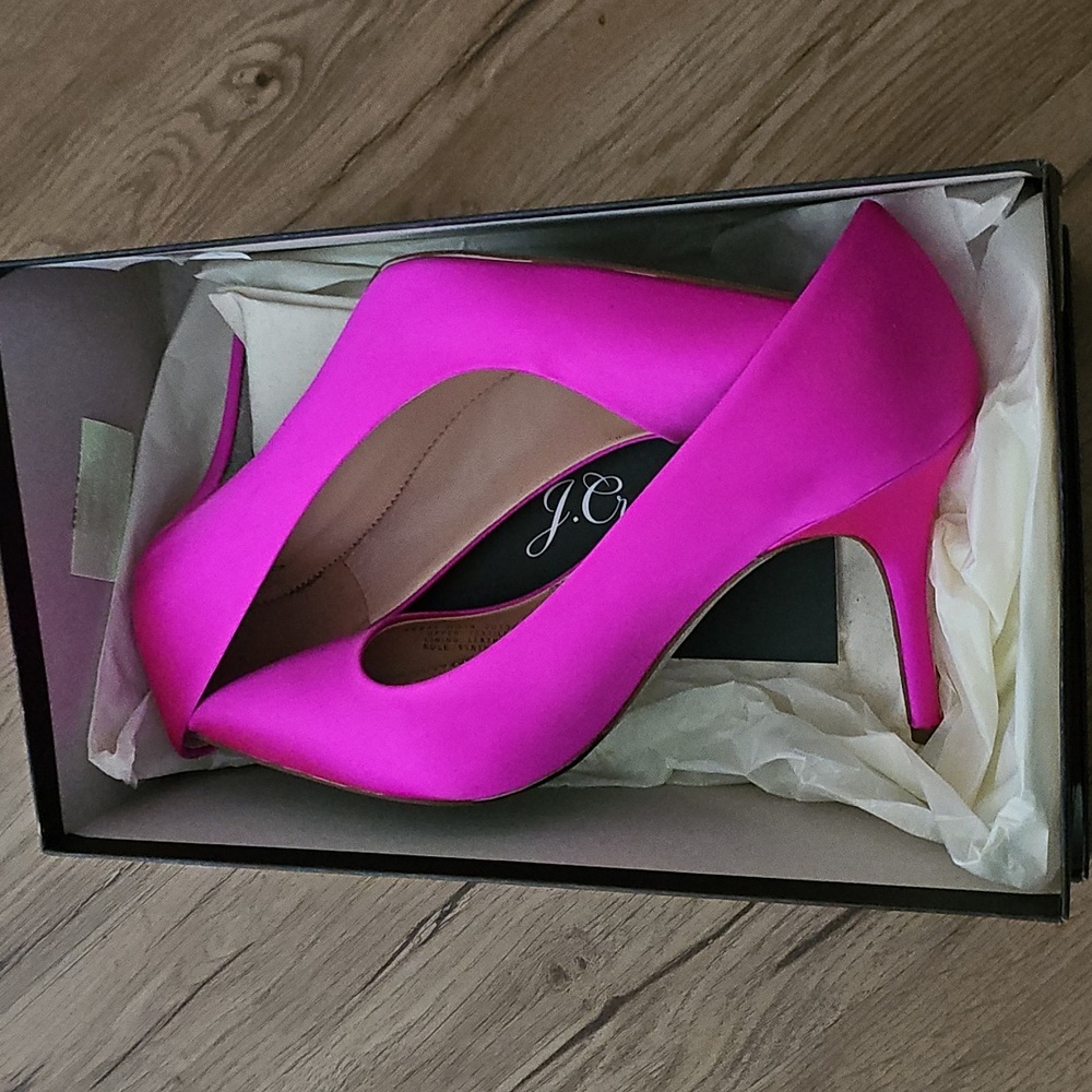 Sz 9.5 J.Crew Elsie Pumps With Glitter Sole!  Brand New!